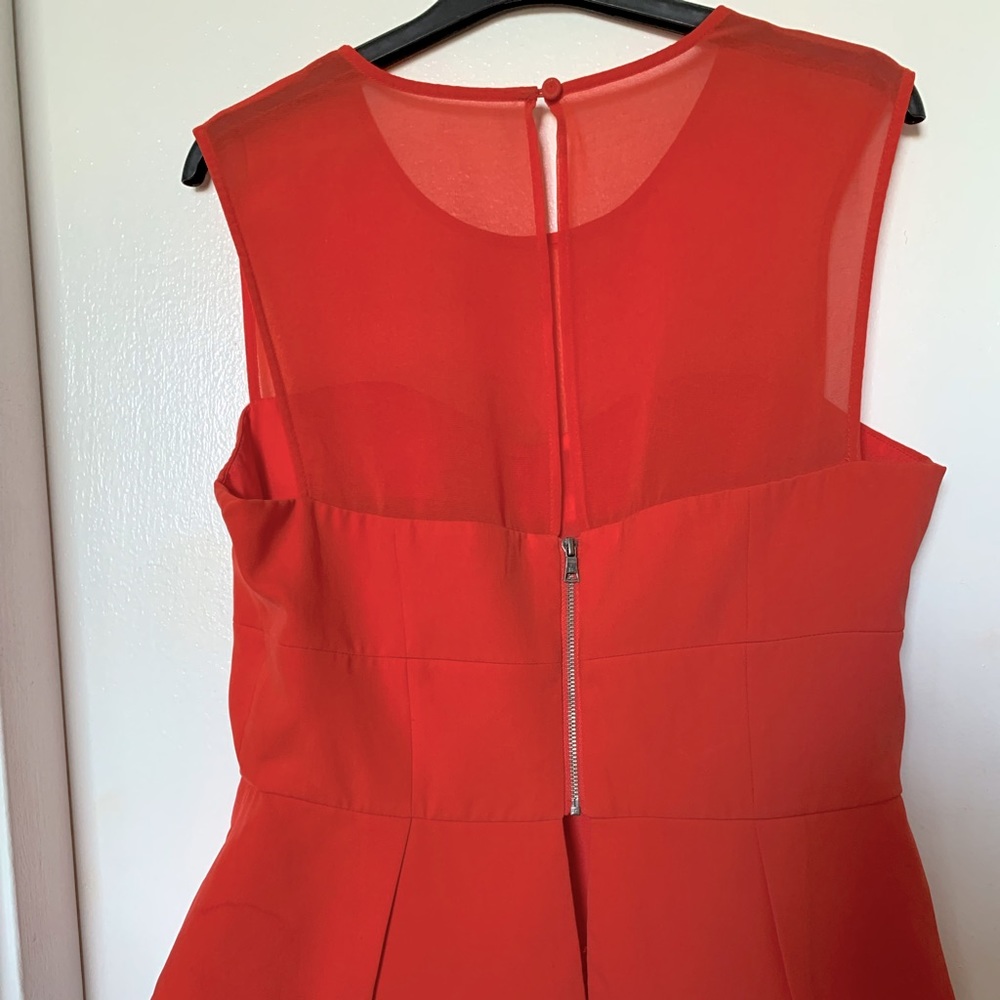 Bcbgmaxazria Orange Noemi Peplum Top Color: Orange size S